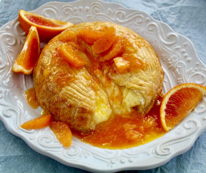 Baked Camembert with Blood Orange&nbsp;Sauce