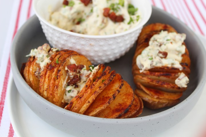 Spicy Chorizo Hasselback&nbsp;Potatoes