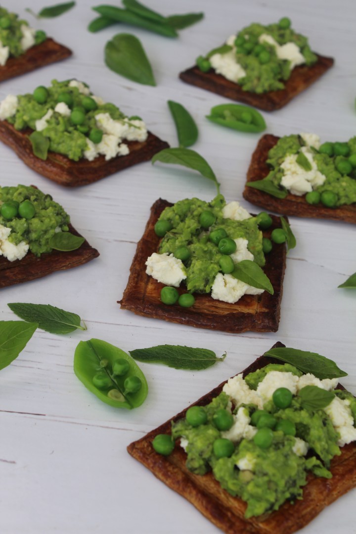 Pea Pesto Tarts