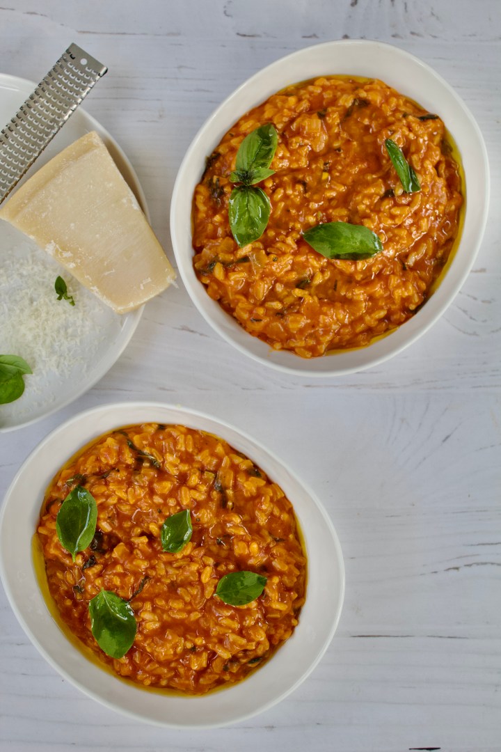 Tomato and Basil&nbsp;Risotto
