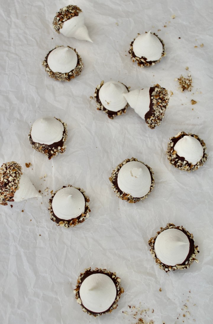 Chocolate-Dipped Meringue