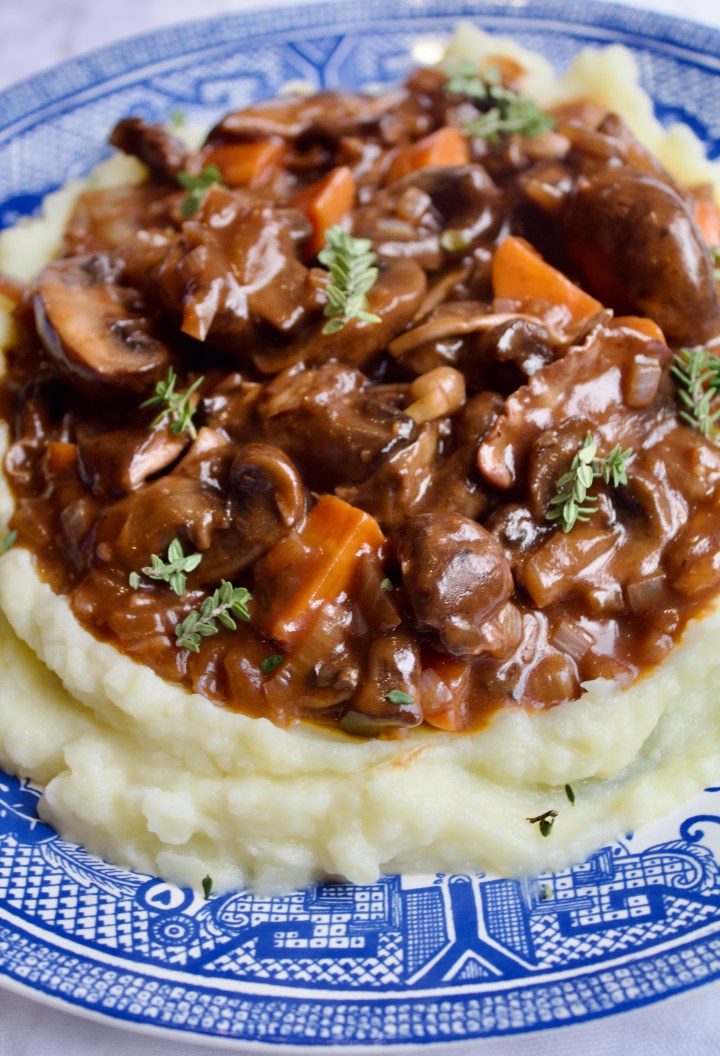 Mushroom Bourguignon