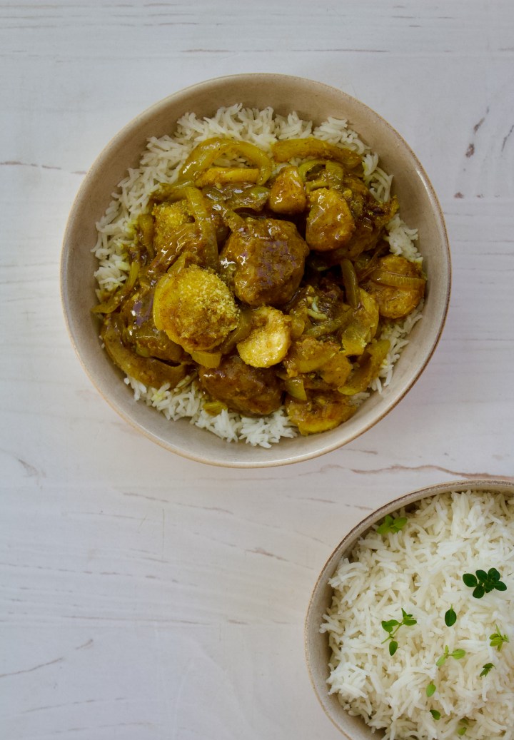 Banana-Meatball Bake