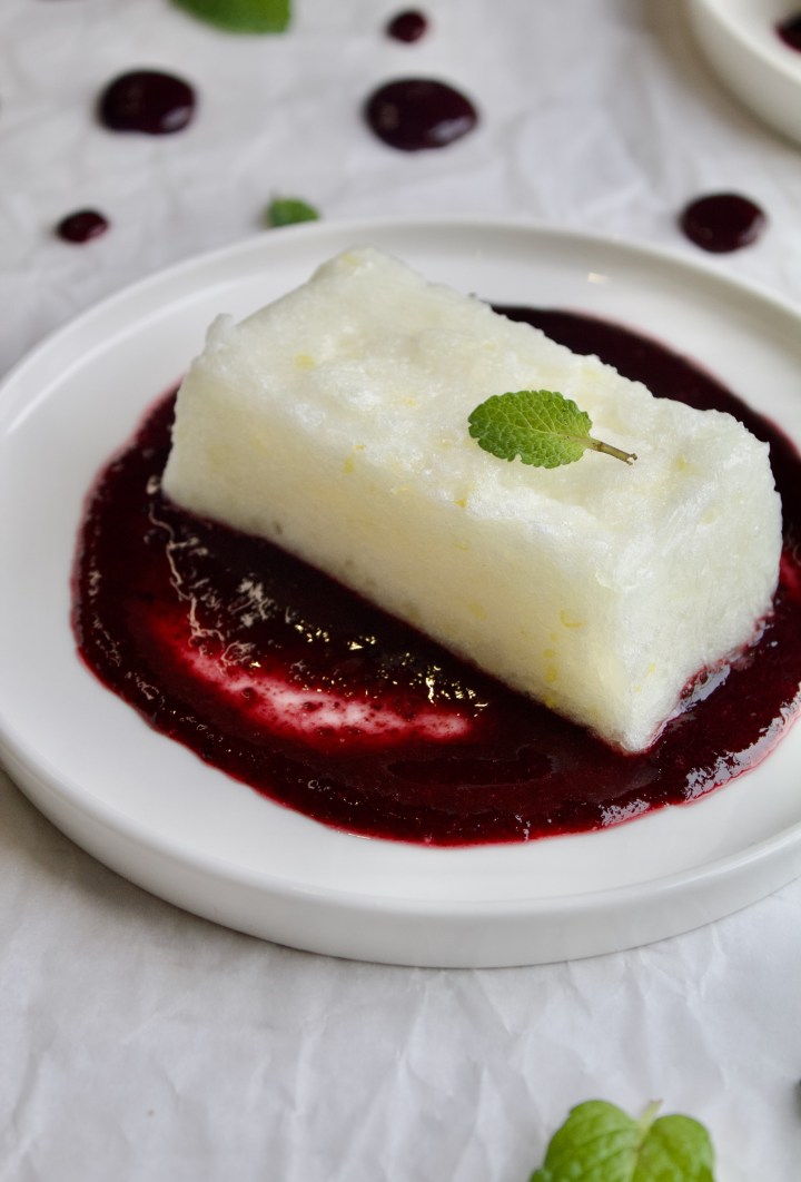 Old Fashioned Blanc Mange with Berry&nbsp;Coulis
