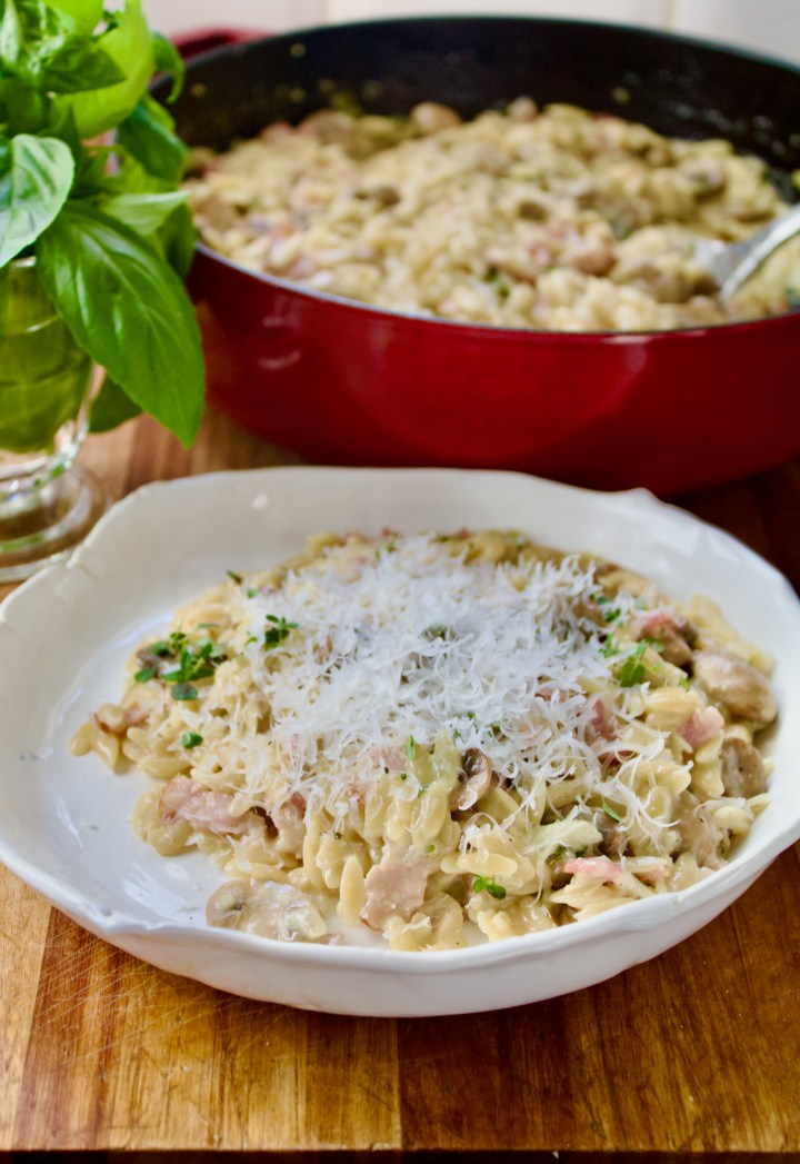 Orzo Carbonara with&nbsp;Mushroom