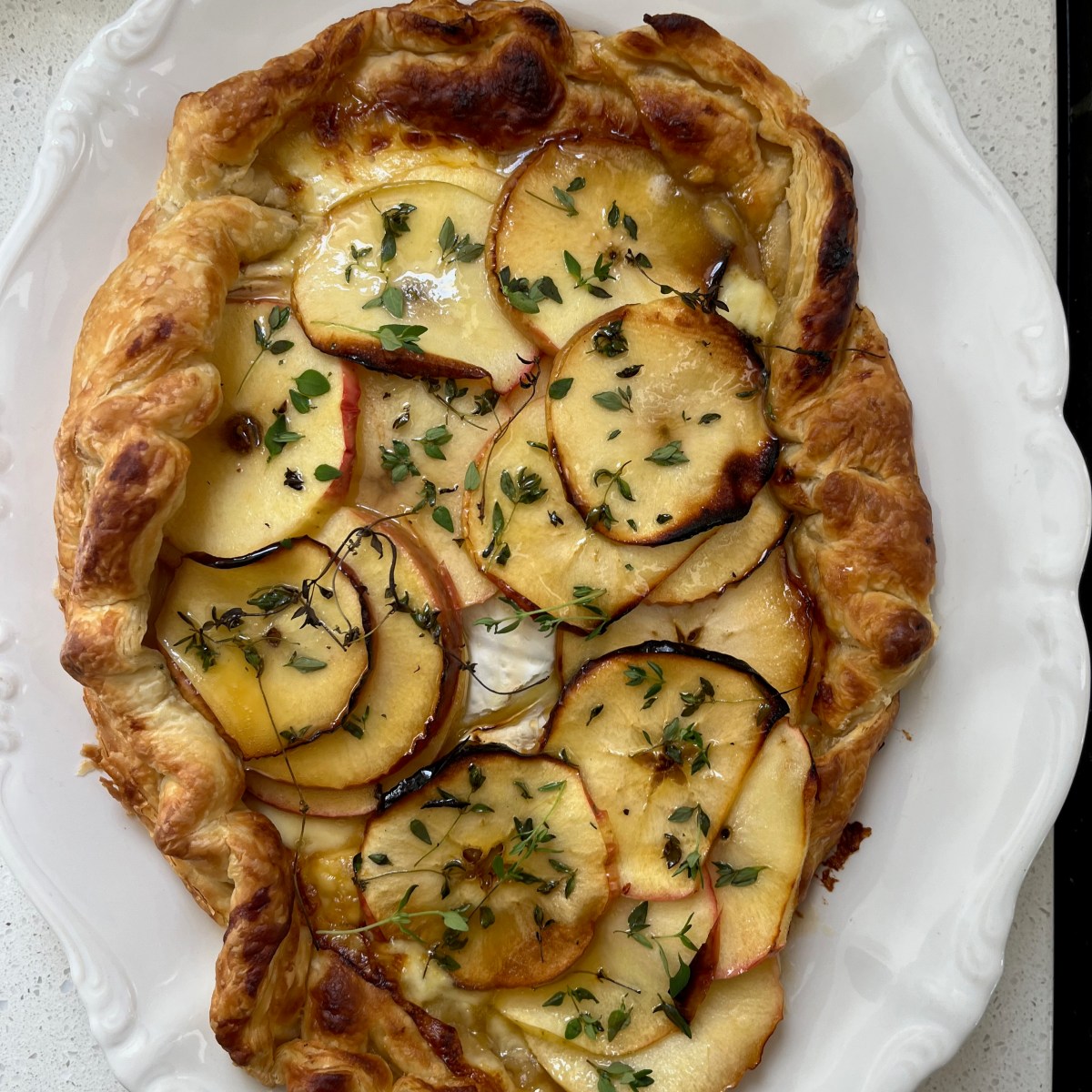 Brie and Caramelised Apple&nbsp;Galette